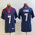 Youth Nike Houston Texans #7 C.J. Stroud blue Color Rush Limited Jersey-BD