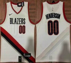 Nike Portland Trail Blazers #00 Henderson white NBA Jersey-XD