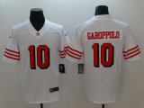 49ers #10 Jimmy Garoppolo nike white Color Rush Limited Jersey-BD