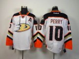 Reebok Anaheim Ducks Corey Perry #10 white nhl hockey Jersey A patch