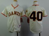 Youth San Francisco Giants Madison Bumgarner 40 beige MLB Jerseys