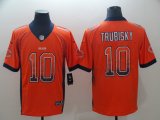 Nike Chicago Bears #10 Mitchell Trubisky orange drift Color Rush Limited Jerseys