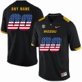 Custom MISSOURI TIGERS black college football Limited Jersey