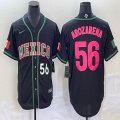 2023 World Cup Mexico #56 Randy Arozarena black majestic baseball jerseys