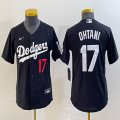 Youth Los Angeles Dodgers #17 Shohei Ohtani Nike black majestic baseball Jersey