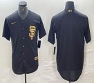 Nike San Francisco Giants blank black majestic baseball jerseys