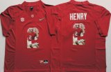 Alabama Crimson Tide #2 Derrick Henry red college football jersey