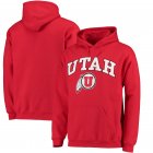 Fanatics Branded Utah Utes Red Campus Pullover Hoodie