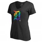 Women's Detroit Tigers Fanatics Branded Pride Black T-Shirt