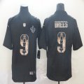 New Orleans Saints #9 Drew Brees black Nike Color Rush Limited Jersey Goddess Fashion Edition