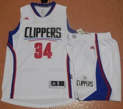 Paul Pierce #34 Los Angeles Clippers white 2015 New Swingman Stitched NBA suits