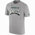 Men's Philadelphia Eagles Nike Heather Gray Sideline Property Of Facility T-Shirt