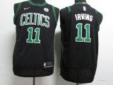 Youth nike Boston Celtics #11 Kyrie Irving black player nba basketball jersey