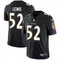 Baltimore Ravens #52 Lewis Nike black Color Rush Limited Jersey