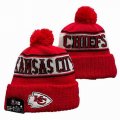 2024 Kansas City Chiefs red white black NFL Sports Cuffed Knit Hats 01