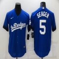 New Nike Los Angeles Dodgers #5 Corey Seager blue majestic baseball Jersey-BD