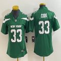 Women Nike New York Jets #33 Jamal Adams Green Color Rush Limited Jersey-BD