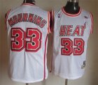 Miami Heat #33 Alonzo Mourning White NBA Jerseys