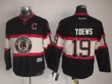 Reebok Chicago Blackhawks 19 Jonathan Toews Black Jersey