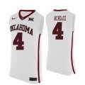 Custom Oklahoma Sooners #4 Jamuni McNeace College Basketball Jersey - white