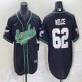 Nike Philadelphia Eagles #62 Jason Kelce black MLB jerseys Joint name-BD