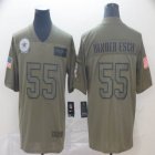 Dallas Cowboys #55 Leighton Vander Esch Nike Camo 2019 Salute to Service Limited Jersey