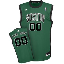 Boston Celtics Custom green black number adidas Alternate Jersey for sale