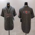 Nike Chicago Bears blank Hemp grey baseball jerseys Joint name-BD 01