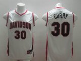 Nike Davidso college #30 Stephen Curry White ncaa jerseys