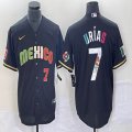 2023 World Cup Mexico #7 Julio Urias black majestic baseball jerseys 224