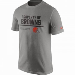 Men\'s Cleveland Browns Nike Heathered Gray Property Of T-Shirt