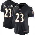 women Baltimore Ravens #23 Jefferson Nike black Color Rush Limited Jersey