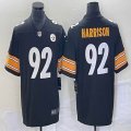 Pittsburgh Steelers 92# James Harrison Nike black Color Rush Limited Jersey