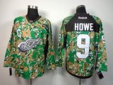 reebok Detroit Red Wings Gordie HOWE 9# green camo nhl Jersey