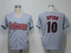 Arizona Diamondback 10 Justin Upton Grey MLB Jerseys