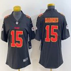 Youth Nike Kansas City Chiefs #15 Patrick Mahomes black gold Color Rush Limited Jersey