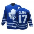 NHL Toronto Maple Leafs 17# Wendel Clark blue jerseys