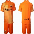 2021-2022 Barcelona Orange red goalkeeper soccer jerseys