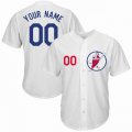 Custom Los Angeles Dodgers white baseball jerseys