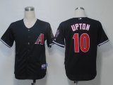 Arizona Diamondback 10# Justin Upton Black MLB Jersey