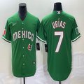 2023 World Cup Mexico #7 Julio Urias green majestic baseball jerseys 27