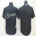 Nike Atlanta Braves blank black majestic mlb baseball jersey Nickname version