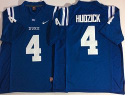 Duke Blue Devils Blue #4 Hudzick college football jersey