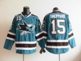 San Jose Sharks #15 James Sheppard Green Hockey Jerseys