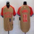 American League #11 Jose Ramirez Nike Cream 2024 MLB All-Star Game Limited Player Jersey 03