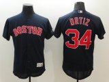 2016 Boston Red Sox # 34 David Ortiz blue Flexbase Authentic Collection Jersey