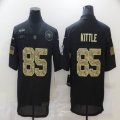 Nike 49ers #85 George Kittle black Camo Salute To Service Limited Jersey-BD