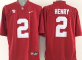 Alabama Crimson Tide #2 Derrick Henry red College Football Limited Jerseys