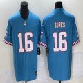 Nike Tennessee Titans #16 Treylon Burks skyblue throwback Color Rush Limited Jersey