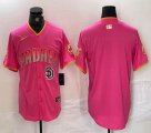 Nike San Diego Padres blank pink MLB Baseball jerseys Joint name-BD 01